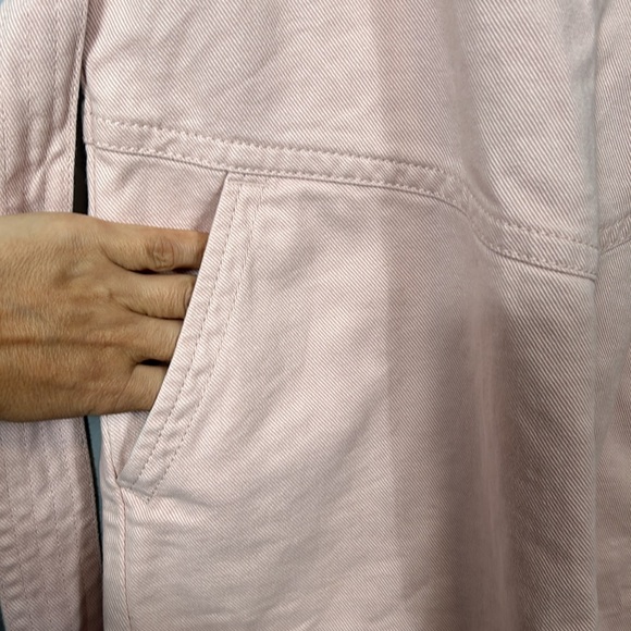 BANANA REPUBLIC Utility Summer Belted Dress 100% Cotton in Pink Size XS - Picture 8 of 10